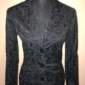 Size 3/4 Charolette Russe Black Jacket